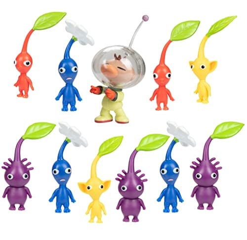 JAKKS Pacific Nintendo Captain Olimar & Pikmin Action Figure Set 11-Count