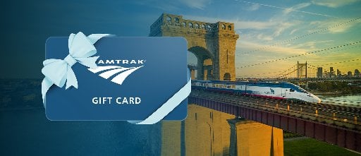 Amtrak $100 Gift Card with $10 Bonus Deal