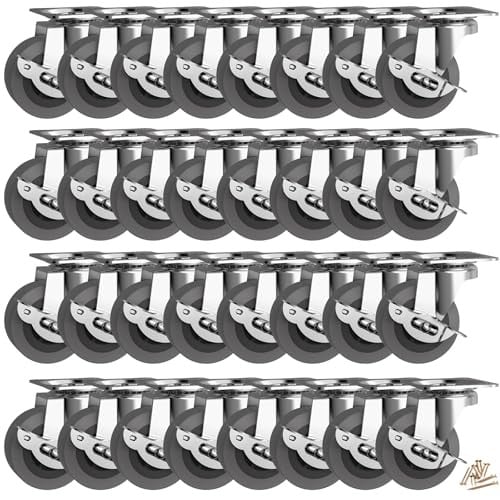32-Pack 2" Caster Wheels, Grey Deal