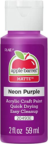 Apple Barrel Acrylic Paint 2 Ounce 20493 Neon Purple
