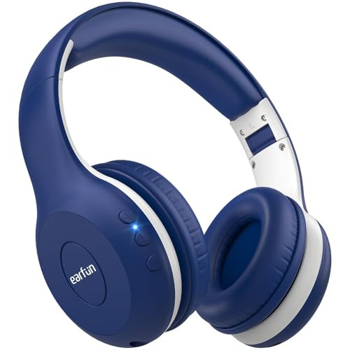 EarFun K2 Kids Bluetooth Headphones w/ Built-in Mic (Blue)