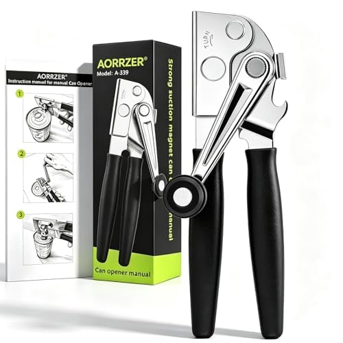 Can Opener Manual with Magnetic Lid Lifter