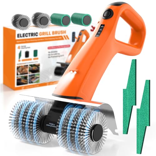 PUNOLAZY Electric Grill Brush Bristle Free BBQ Grill Brush
