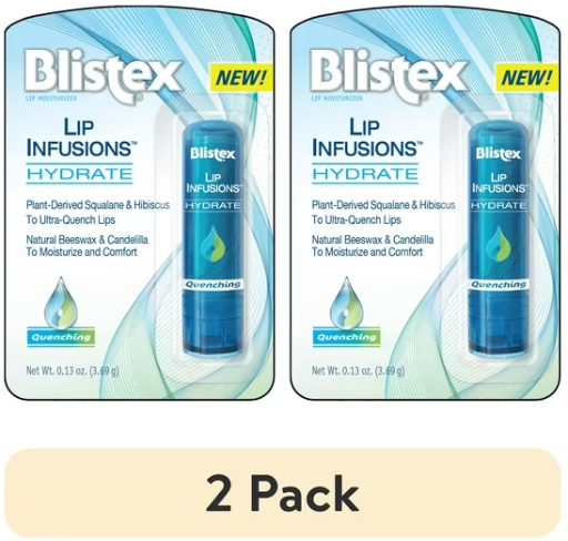 2-Pack Blistex Lip Infusions Hydrate Quenching Lip Moisturizer
