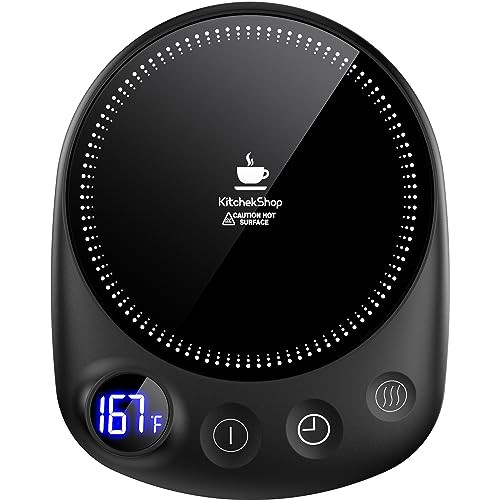 KitchekShop Smart Electric Coffee Mug Warmer (Black)