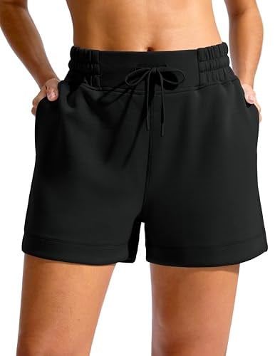 Soothfeel Women's 3.5"/5" High-Waisted Athletic Running Shorts Deal