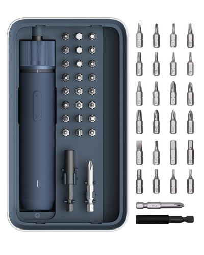 25 Piece HOTO 3.6V Cordless Electric Rechargeable Screwdriver Kit
