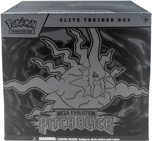 Pokemon Mega Evolution 5 Pitch Black Elite Trainer Box, 9 Booster Packs