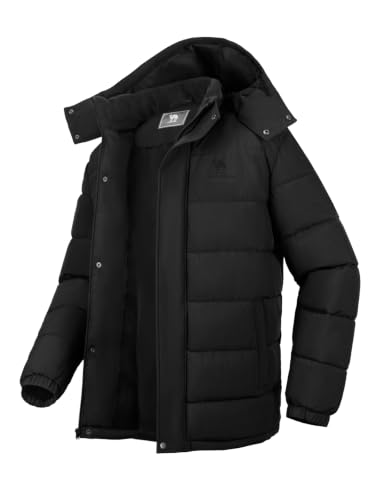 CAMELSPORTS Men's Water-Repellent Windproof Quilted Parka w/ Detachable Hood Deal