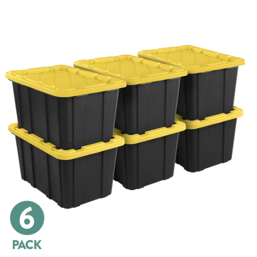 Sterilite Large Storage Bin 27 Gallon 6-Pack Deal