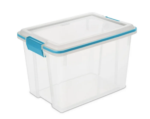 Sterilite 20 Quart Clear Weather-Resistant Storage Bin