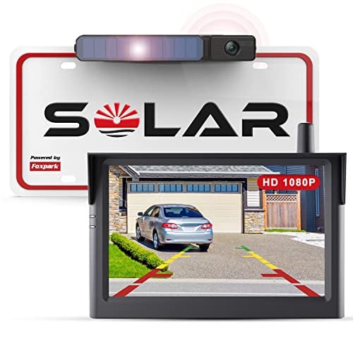 Foxpark Solar Wireless Backup Camera w/ 5" 1080p Monitor Deal