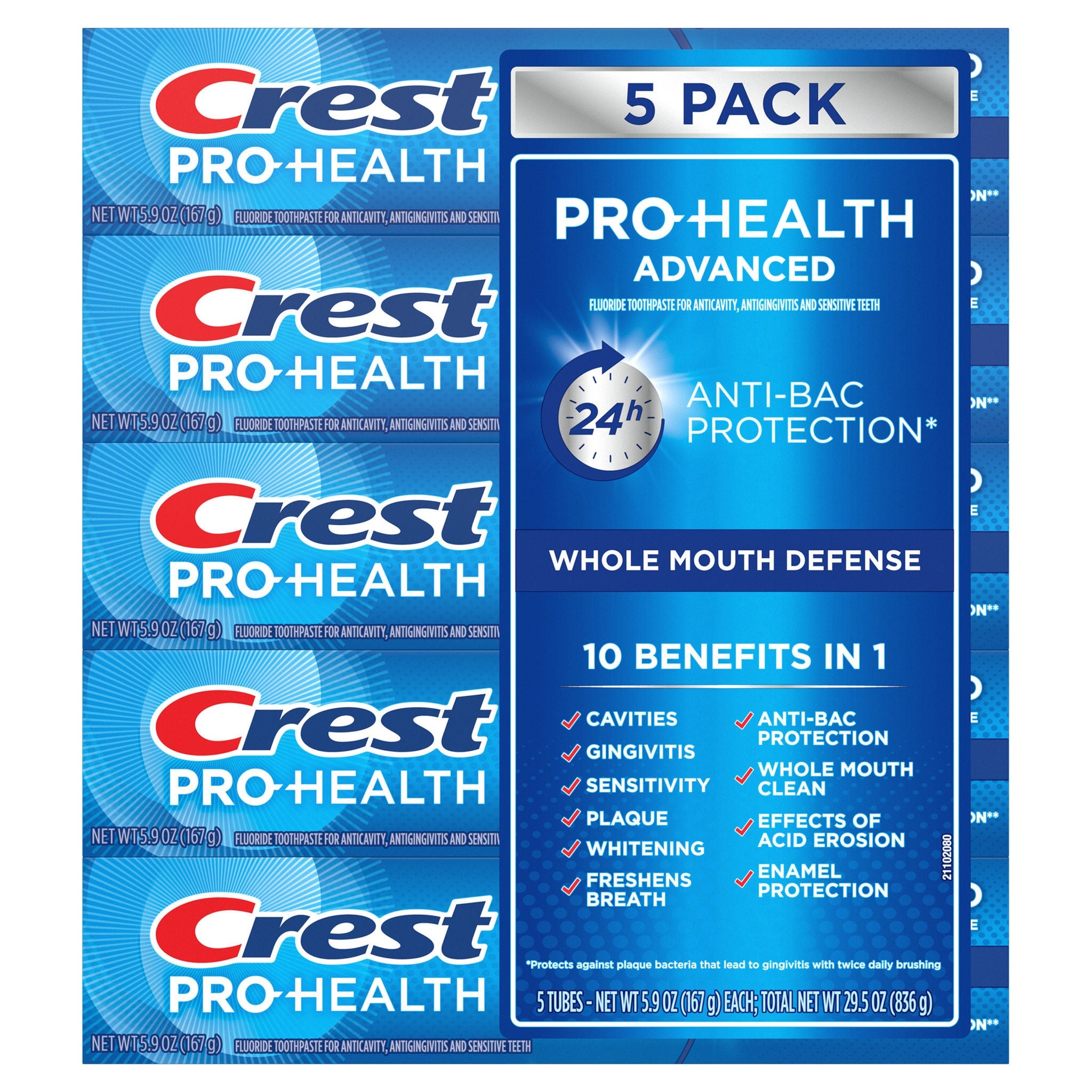Crest Pro Health Advanced Toothpaste 5.9 oz 5-pack