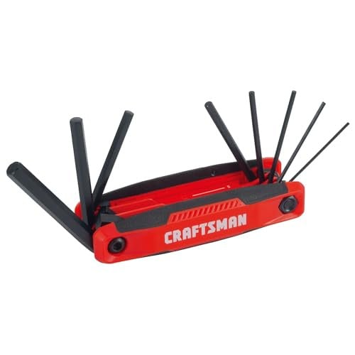 CRAFTSMAN Folding Hex Key Set, 8 Keys, Metric Deal