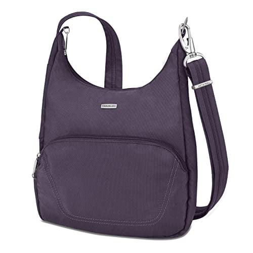 Travelon Anti-Theft Classic Essential Messenger Bag (Purple)