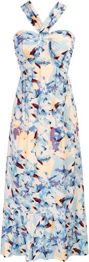 GRACE KARIN Womens Summer Floral Halter Boho Maxi Dresses Deal