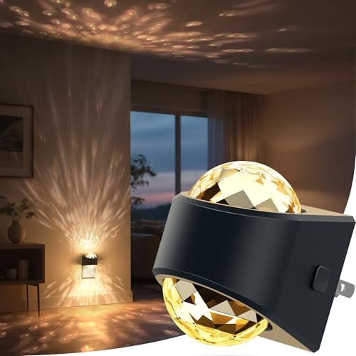 Briignite Dimmable LED Projector Plug-In Night Light w/ Dusk-to-Dawn Sensor (Warm, 3CCT or 9-Color RGB) Deal