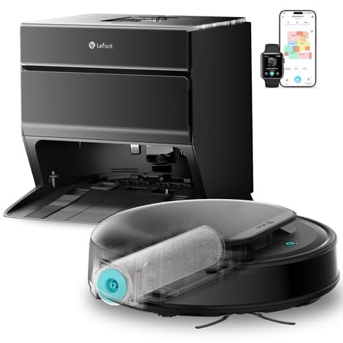 Robot Vacuum and Mop, 18000Pa, Self-Emptying, Auto Mop Washing, Drying & Refilling