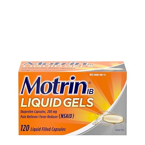 Motrin Liquid Gels Ibuprofen 200mg 160 Count Deal