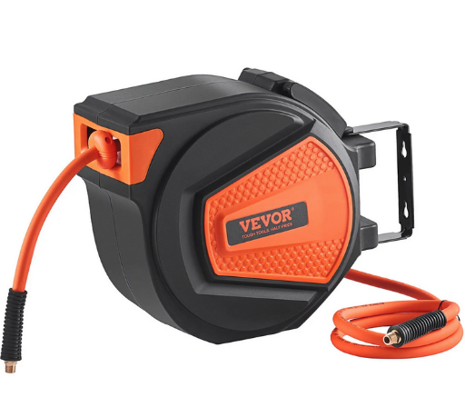 VEVOR Retractable Hybrid Air Hose Reel 3/8" x 50ft 300PSI