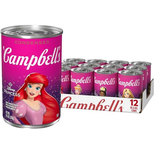 Campbell's Kids Soup Disney Princess Chicken Soup, 12-Pack 10.5 Oz. Cans