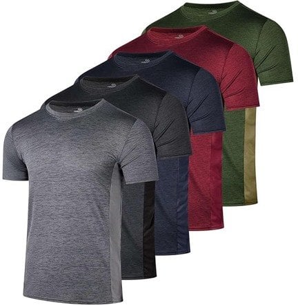 5-Pack Men's Active Performance T-Shirts Deal