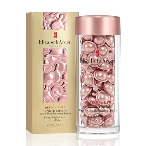 Elizabeth Arden Retinol + HPR Ceramide Rapid Skin Renewing Anti-Aging Face Serum Capsules 60 Count