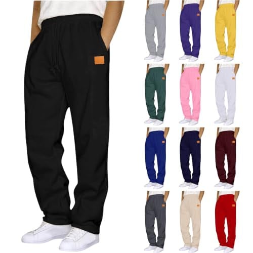 Drawstring Elastic Waist Joggers with Pockets Deal