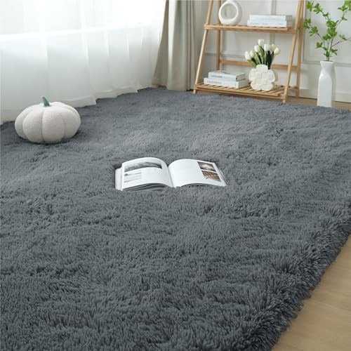 Fluffy Area Rugs for Bedroom Shag Rugs 5x7