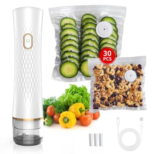 Handheld Vacuum Sealer + 30 Reusable Bags Deal