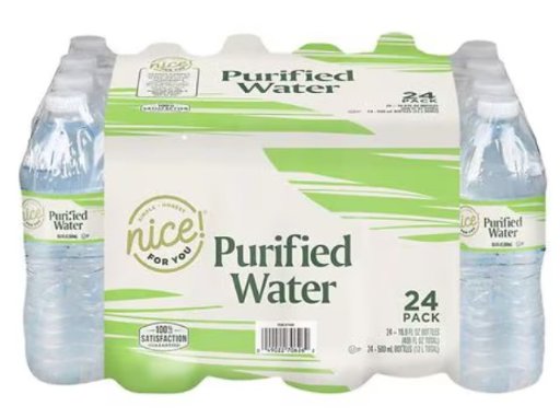 Nice! Purified Water 24-Pack, 3 Cases