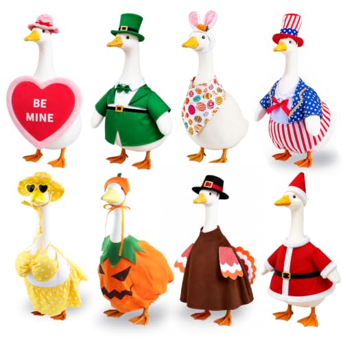 Holiday Porch Goose Outfits 8 Set Deal