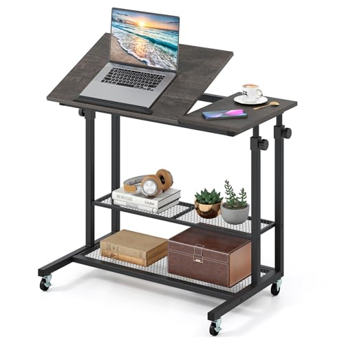 Giantex 32" Adjustable Titling Standing Desk w/ Wheels Deal
