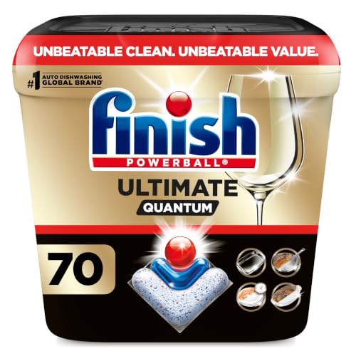 Finish Powerball Ultimate Quantum Dishwasher Pods, 70 Count