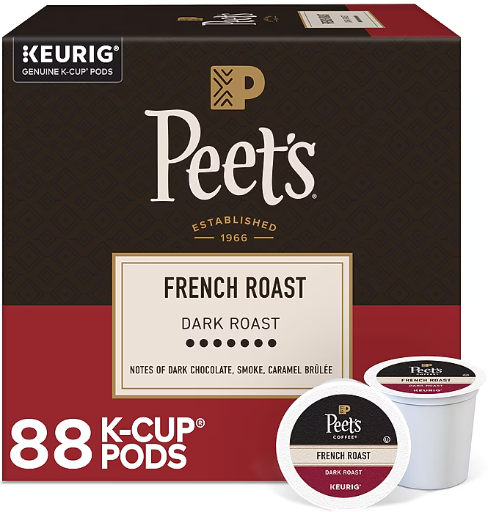 Peet's Coffee French Roast Keurig Single Serve K-Cup Pods 88-Count Deal