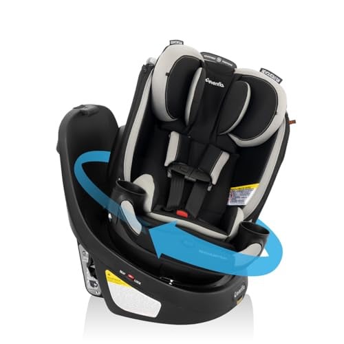 Evenflo Revolve360 Slim 2-in-1 Rotational Car Seat with Quick Clean Cover (Salem Black) Deal