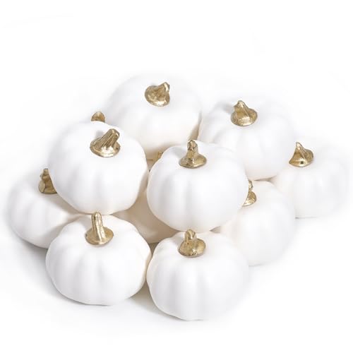 Pumpkin Decor White (Set of 12)