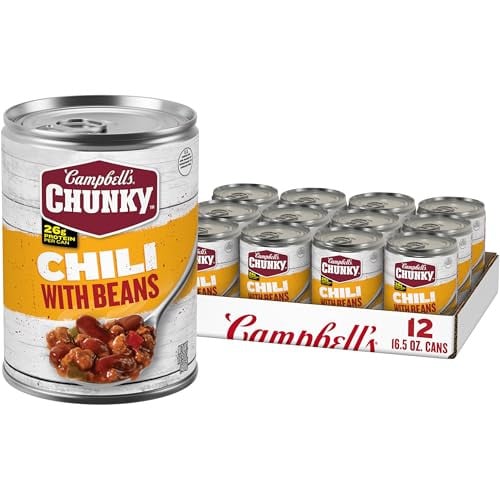 Campbell’s Chunky Chili With Beans, 16.5 oz Can (12 Pack) Deal
