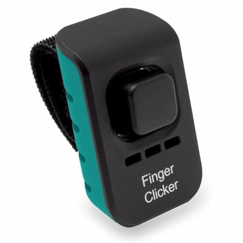 Educator Dog Training Finger Clicker with Audible Sound, Teal
