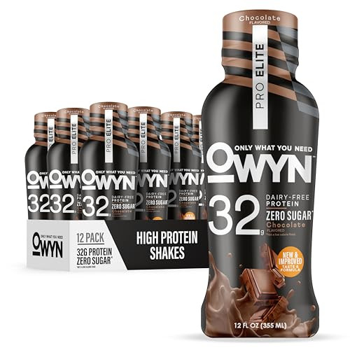OWYN Only What You Need Pro Elite Vegan High Protein Keto Shake Chocolate 12-Pack