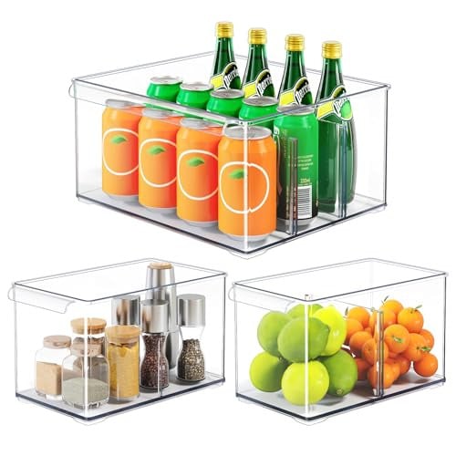 Large Acrylic Stackable Sturdy Storage Boxes 3-Pack Deal
