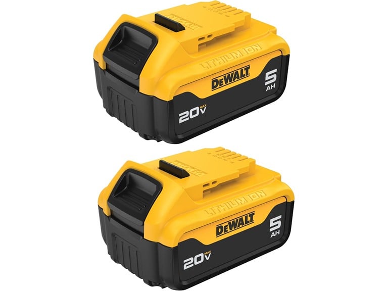 DEWALT DCB205-2 20V MAX 5Ah 2-Pack Lithium Batteries Deal