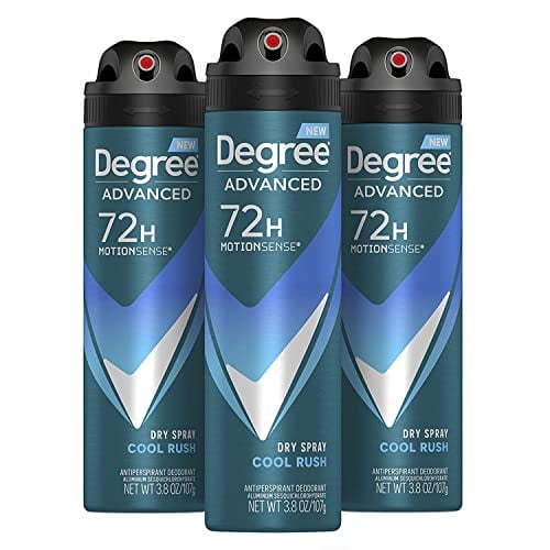 3-Pack 3.8-Oz Degree Men Antiperspirant Deodorant Dry Spray (Cool Rush) Deal