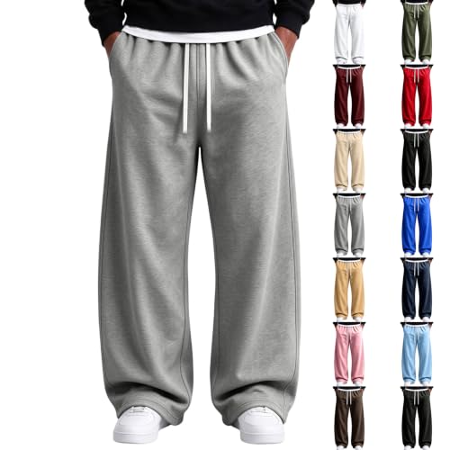 Men's Fleece Relaxed Fit Baggy Sweatpants