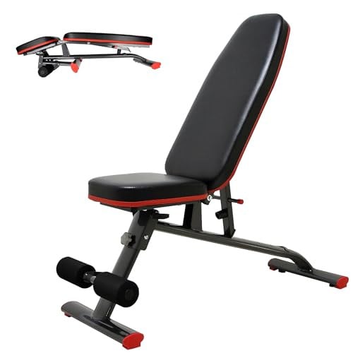 Fitvids Heavy Duty Adjustable and Foldable Utility Weight Bench Deal