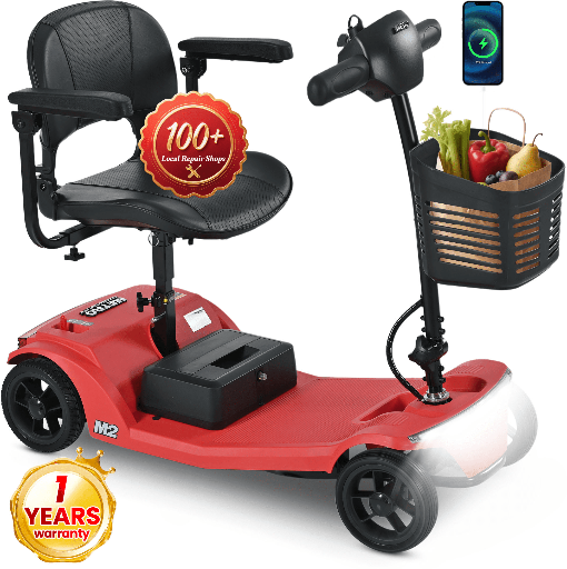 ENYOPRO 4 Wheel Electric Scooter for Adults, Foldable All-Terrain