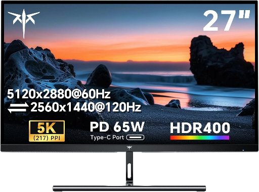 27" KTC Dual Mode IPS 5K 60Hz/QHD 120Hz Professional Monitor