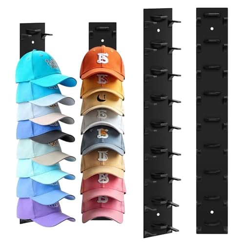2-Pack Hat Organizer for Baseball Caps, Wall Hat Rack Holds 18 Hats Deal