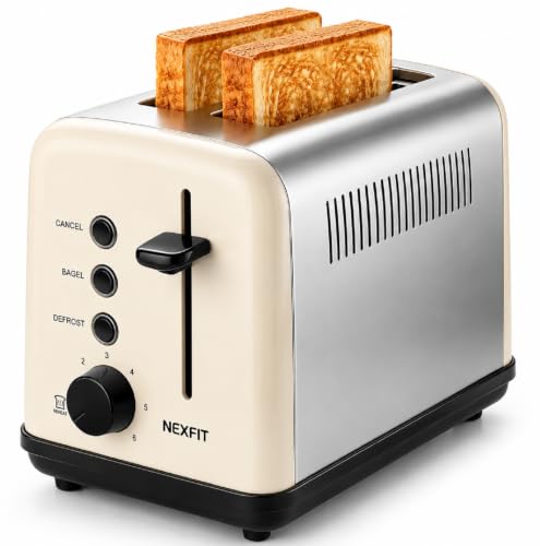 2 Slice Retro Toaster with 1.5" Extra Wide Slots