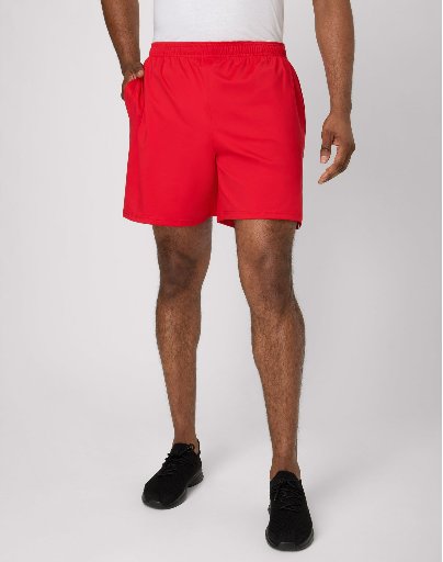 Hanes Moves Men's 2-in-1 Gym Shorts w/ 7" Inseam (Holly Berry Red)